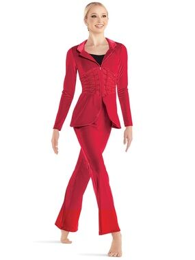 Tenth House Ambition Red Velvet 3-Piece Dance Costume TH23115 AM